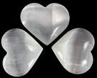 2 1/4" Polished Selenite Hearts  - Photo 3